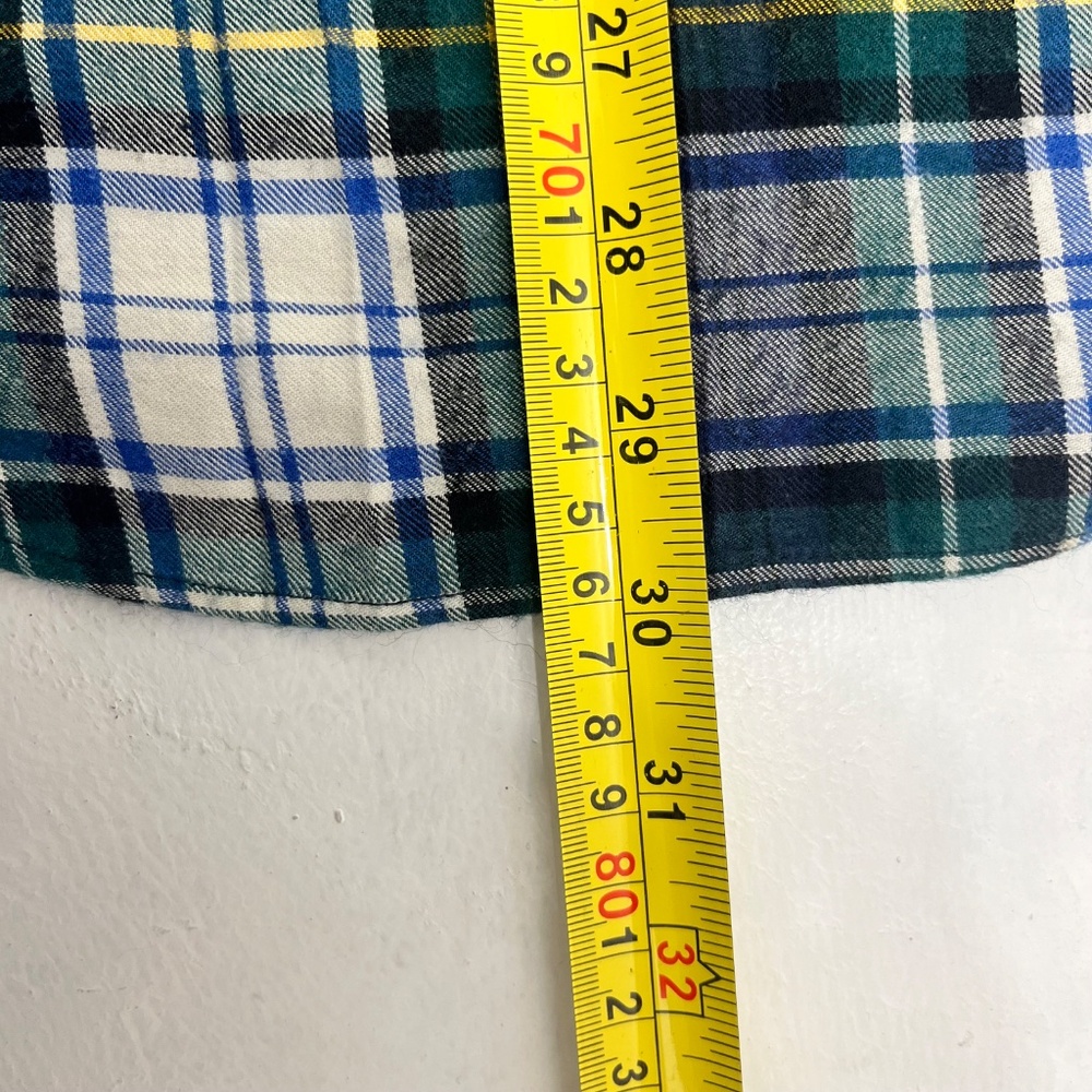 Abercrombie & Fitch Mens Size Large Button Up Shirt Multicolor Plaid Long Sleeve - Picture 6 of 8